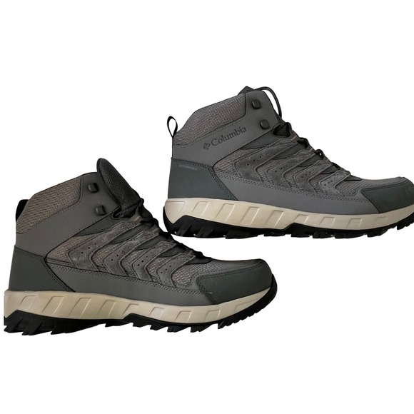 Columbia Strata Trail Mid Waterproof Boot Gray Men's 12 Trail Hiking New in Box - Picture 1 of 7